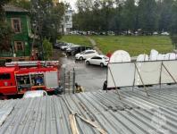 Ларек с шаурмой загорелся в центре Нижнего Новгорода 