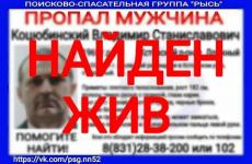 Пропавший в Нижегородской области Владимир Коцюбинский найден 