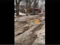 Нижегородцы пожаловались на разбитую дорогу на Циолковского из-за прокладки газопровода 