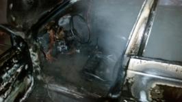 Автомобиль полностью сгорел в Заволжье 