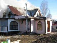 Дом горел в Нижегородской области 