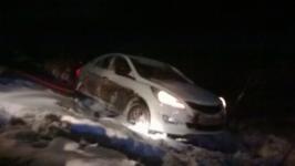 Еще один автомобиль улетел в кювет в Нижегородской области 28 декабря 