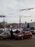 Иномарка врезалась в учебный автомобиль в Нижнем Новгороде 