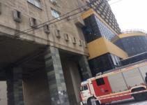 Пожарных вызвали в Маринс Парк Отель в Нижнем Новгороде 