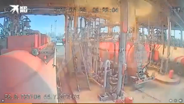 Опубликовано видео момента возгорания бензовоза на нефтебазе в Кстове  