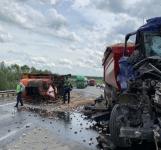 На М7 в Нижегородской области перевернулся большегруз 