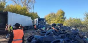 Более 20 тонн покрышек отправили на переработку в Канавине
 