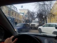 ДТП спровоцировало огромную пробку на улице Минина 