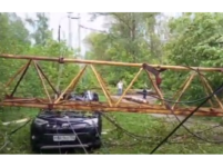МЧС показало видео последствий урагана в Кстове 
