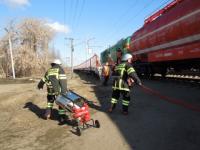 Электровоз тушили на станции Керженец в Нижегородской области 