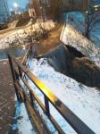 Трубу прорвало на набережной Федоровского в Нижнем Новгороде 
