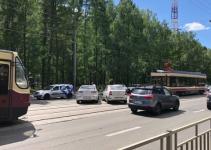 Трамвайное движение по Белинского в Нижнем Новгороде парализовано из-за ДТП 