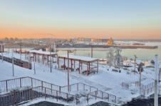 Светящиеся климатические панели появились на набережной Федоровского 