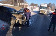 Водитель Kia пострадала в массовом ДТП с автобусом на Бору  