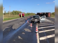 Водитель легковушки попал в больницу после ДТП с «КАМАЗом» в Сергачском округе 