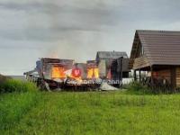 Деревенский дом сгорел из-за удара молнии в Кстовском районе 