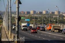 Большие пробки образовались в Нижнем Новгороде 10 октября 