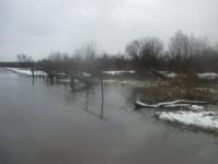 Низководный мост через Кудьму затоплен в Нижегородской области 
