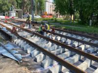 Замена трамвайных путей на Гагарина в Нижнем Новгороде выполнена на 40%
 