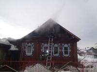 Автомобиль и частный дом сгорели на Бору 19 января 