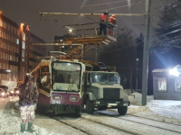 Движение трамваев по Молитовскому мосту остановилось вечером 12 января 