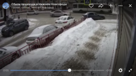 Появилось видео наезда на пешехода на ул. Варварской  