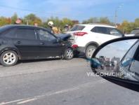 Шесть автомобилей столкнулись на Ларина в Нижнем Новгороде 16 сентября 