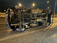 Водитель пострадал в ДТП с опрокинувшейся «ГАЗелью» в Кстовском районе 