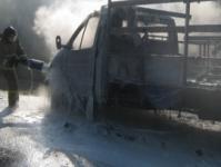 Грузовой автомобиль горел в Кстовском районе 29 сентября 