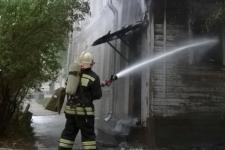 Расселенный дом сгорел в Ленинском районе Нижнего Новгорода 