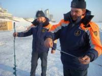 Нижегородских рыбаков МЧС предупреждает о толщине льда на водоемах области 