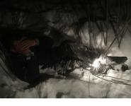 Замерзавшего мужчину извлекли из снега спасатели в Нижнем Новгороде  
