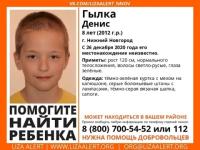 8-летний Денис Гылка пропал в Нижнем Новгороде 