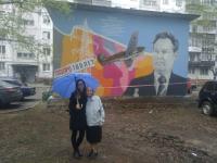 Граффити с ветераном-энергетиком появилось ко Дню Победы в Сормове 