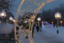 Центральную новогоднюю площадку открыли в Нижнем Новгороде 24 декабря 