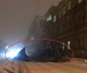 Обрушение строительных лесов произошло в Нижнем Новгороде 31 января 