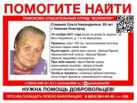Поиски 85-летней Ольги Спириной продолжаются в Нижнем Новгороде 