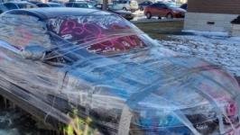 Автомобиль раскрасили и обмотали пленкой в Нижнем Новгороде 