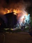 Человек погиб в крупном пожаре в Московском районе 