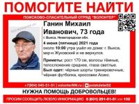 73-летний Михаил Ганин пропал в лесу под Выксой 