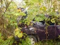 Автомобиль вылетел в кювет в Нижегородской области. 