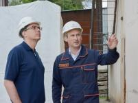 Шалабаев проверил ход реконструкции котельной в Приокском районе 