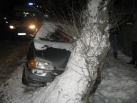 Малоопытный водитель на Ладе въехал в дерево в Нижнем Новгороде 