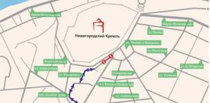 Улицу Пожарского в Нижнем Новгороде частично перекроют с 24 до 27 марта 