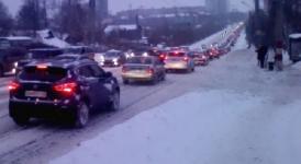 Девятибалльные пробки сковали Нижний Новгород вечером 21 февраля   