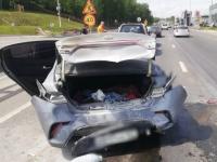 Водитель пострадал при столкновении 5 машин на Ларина в Нижнем Новгороде 