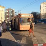 «ГАЗель» врезалась в троллейбус в Дзержинске 