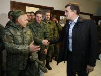 Глеб Никитин посетил воинскую часть с мобилизованными нижегородцами 