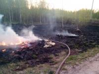 Загоревшийся воздушный шар тушили в Нижегородской области 