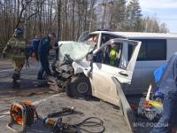 Два грузовика и микроавтобус столкнулись на Р-158 в Нижегородской области 